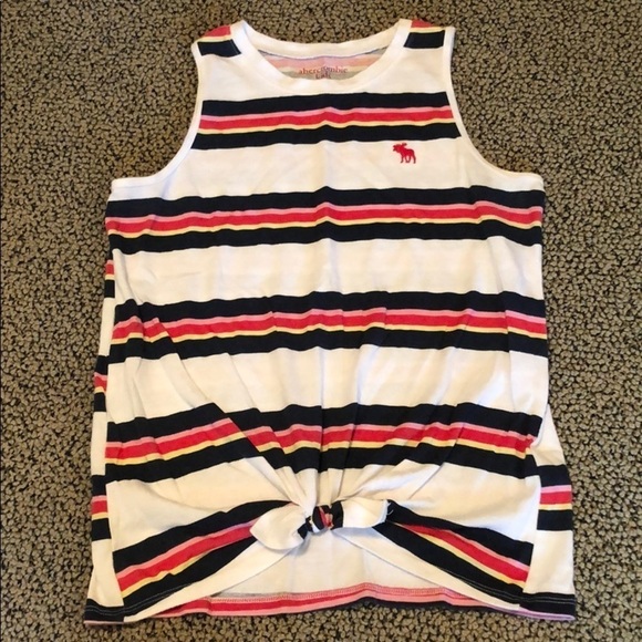 Abercrombie Kids Striped Tank Top Size 13/14 in Like New Condition - Picture 1 of 3